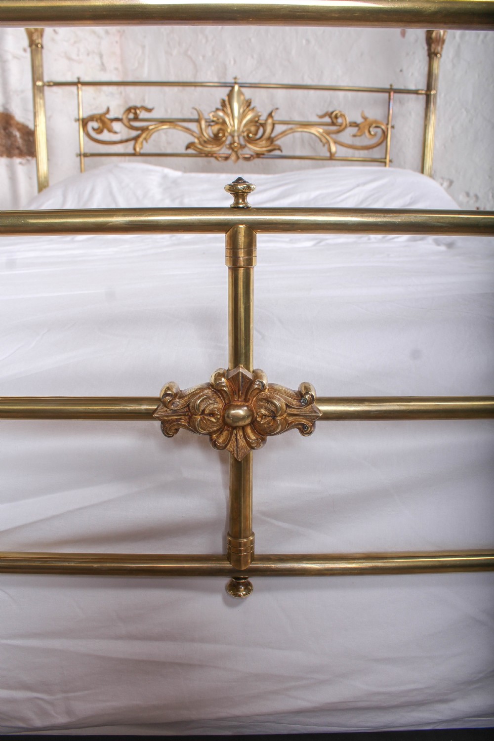 Incredible all brass 5'  king size four poster bed by Winfield and Co View XVIII