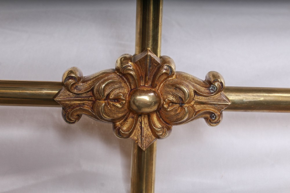 Incredible all brass 5'  king size four poster bed by Winfield and Co View XIX