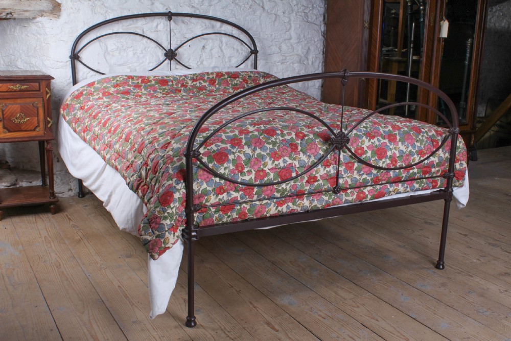 Attractive all iron Irish double bed