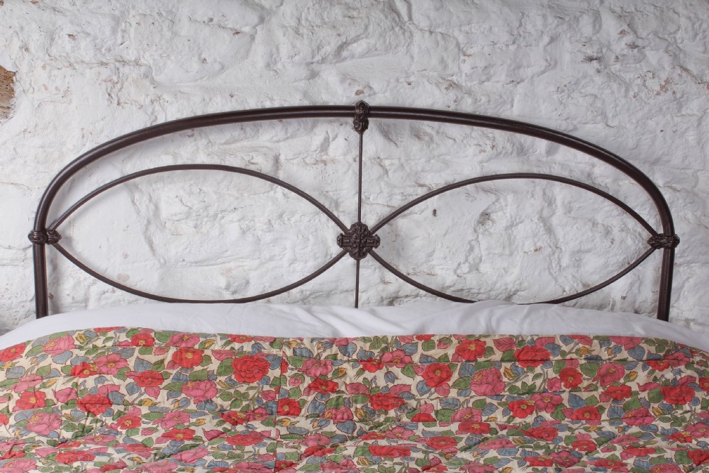 Attractive all iron Irish double bed View II