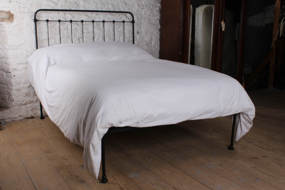 Pleasingly simple all iron no end double bed