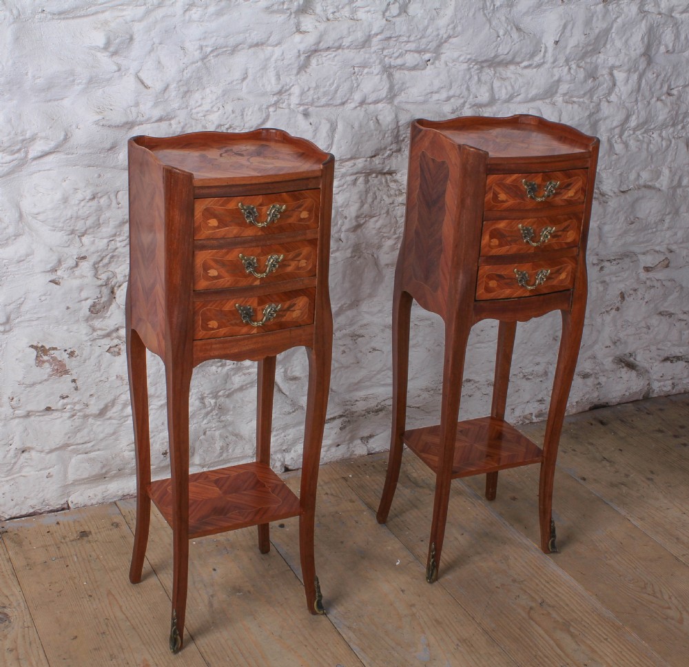 Very pretty pair of small French bedsides