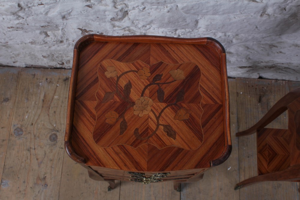 Very pretty pair of small French bedsides View II