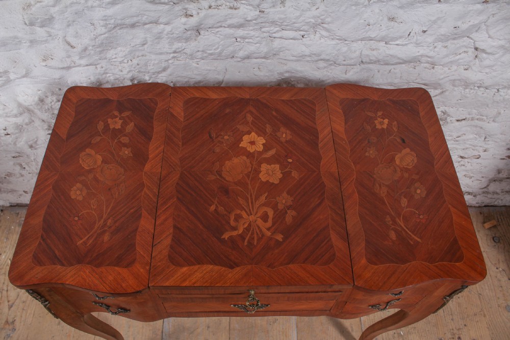 Pretty French fold out dressing table View III