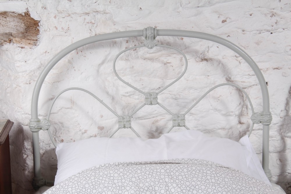 Attractive pair of single all iron no end beds (can be joined) View II