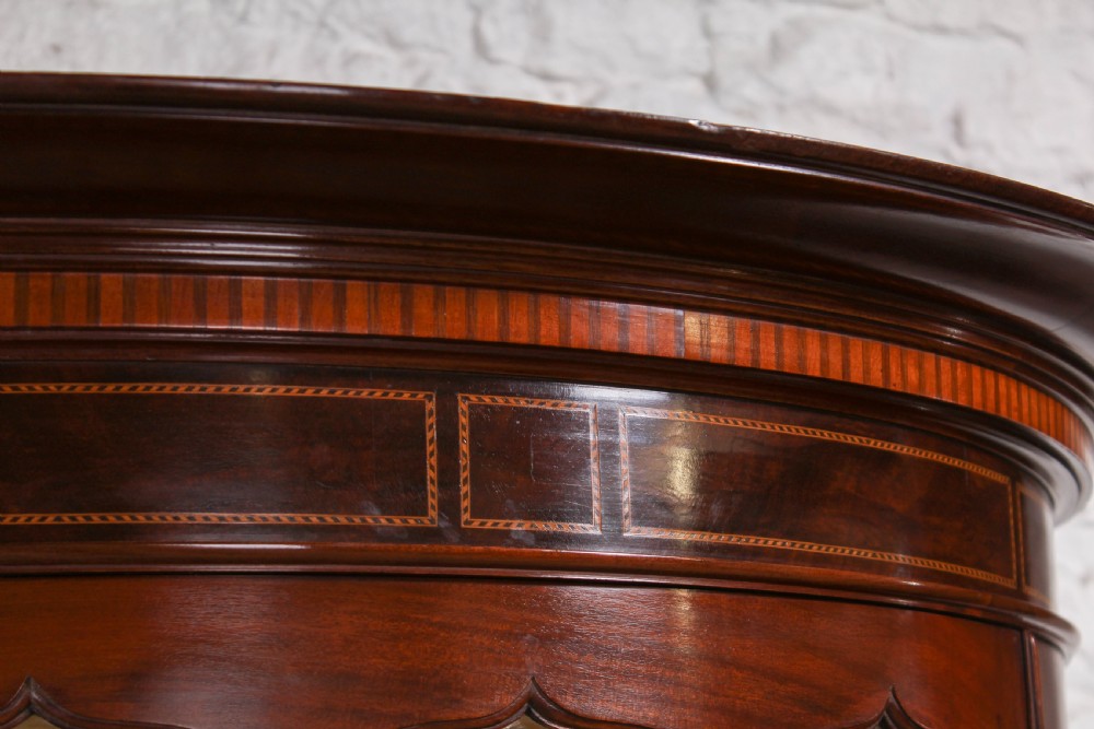 Regency style Edwardian Demi lune display cabinet/vitrine View VII