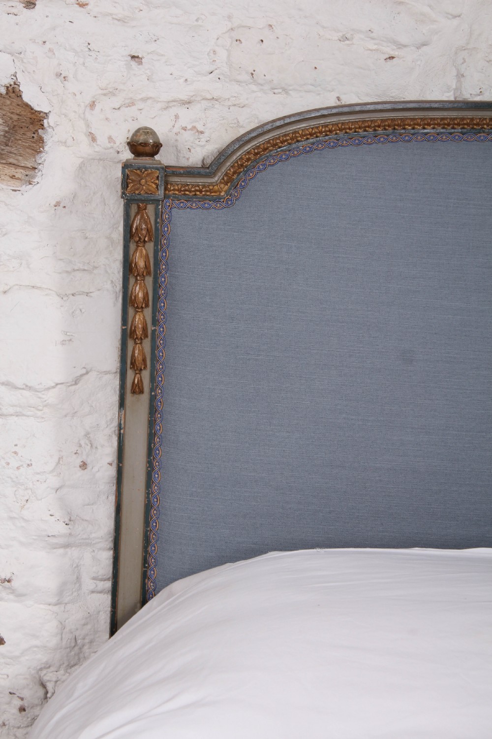 Gorgeous newly upholstered Empire styling size bed View III