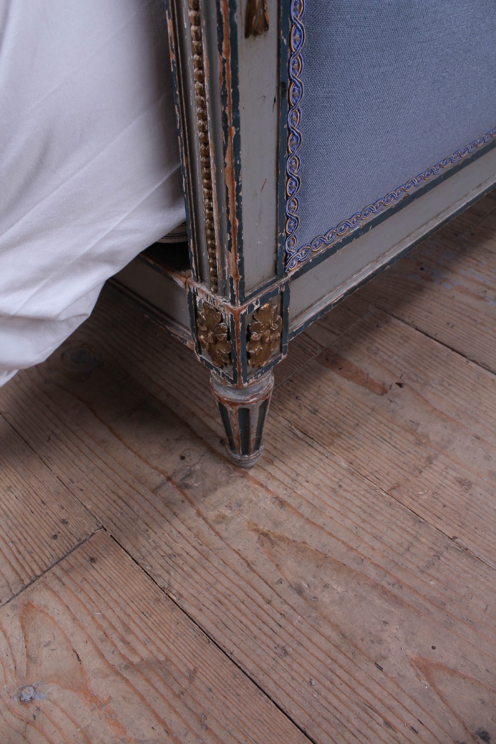 Gorgeous newly upholstered Empire styling size bed View VII