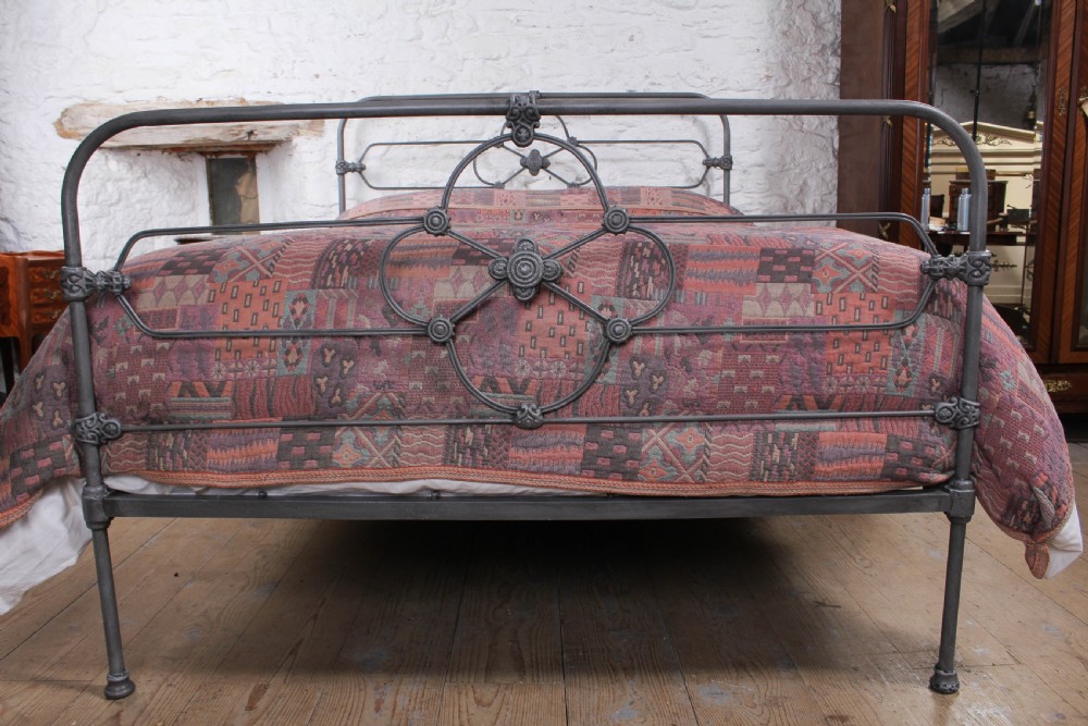 Pleasing all iron Irish king size bed View III