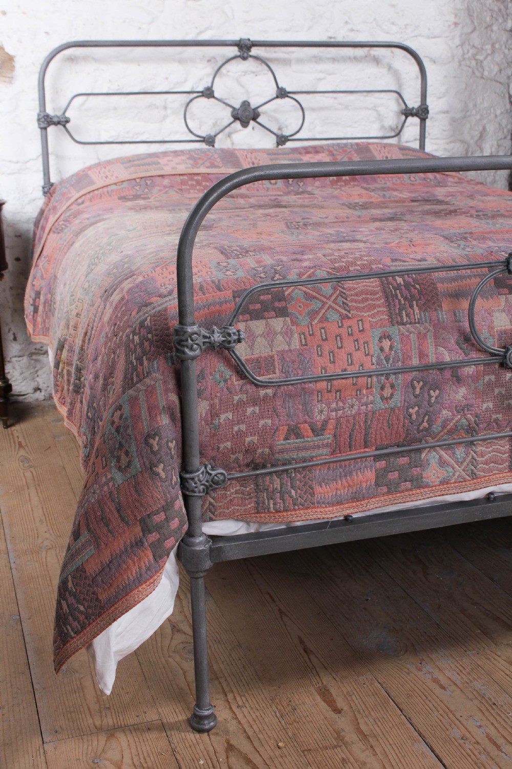 Pleasing all iron Irish king size bed View VII
