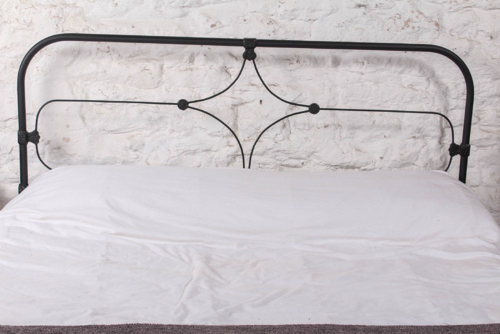 Pleasingly simple Irish all iron king size bed View II