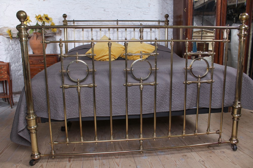 Exquisite All Brass Super king Bed With Interesting Ring Detail.  View VII