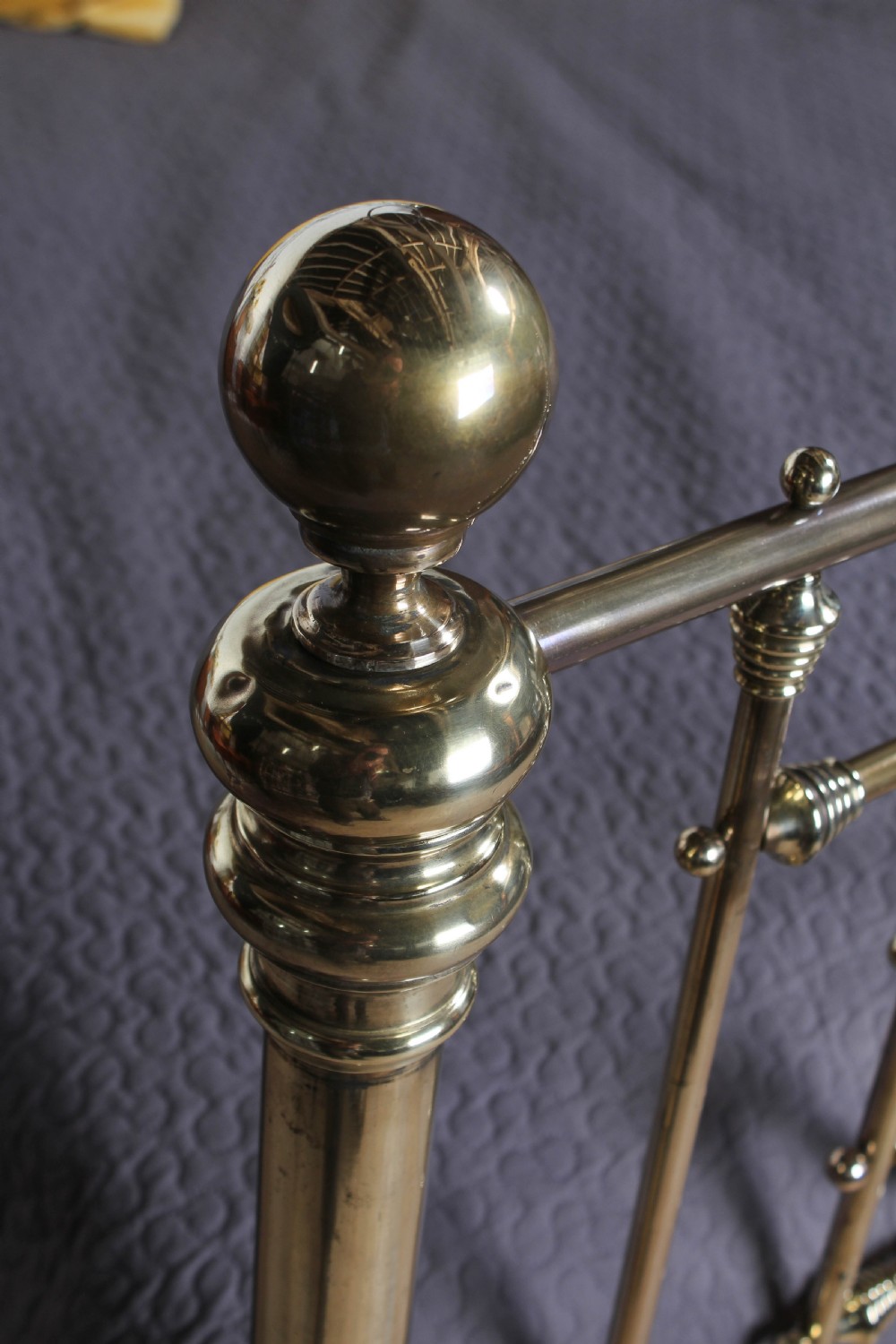 Exquisite All Brass Super king Bed With Interesting Ring Detail.  View IX