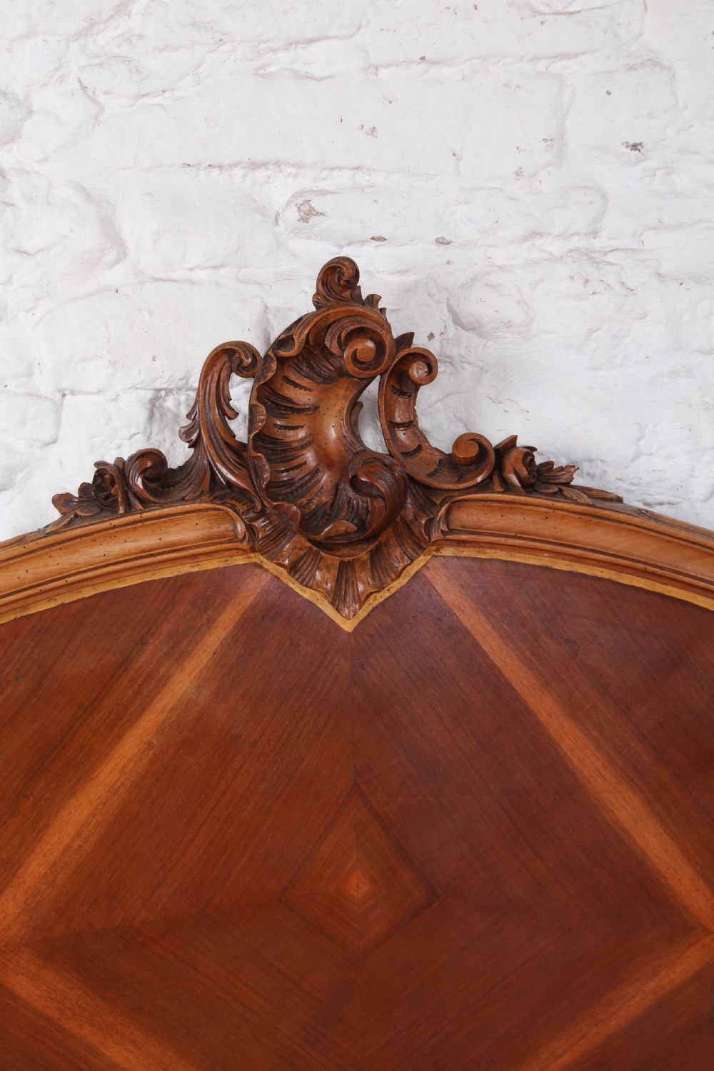 Louis XV Style Double Bed with Gilded Edge Detail. View II
