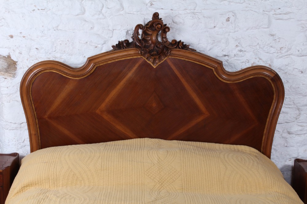 Louis XV Style Double Bed with Gilded Edge Detail. View IV