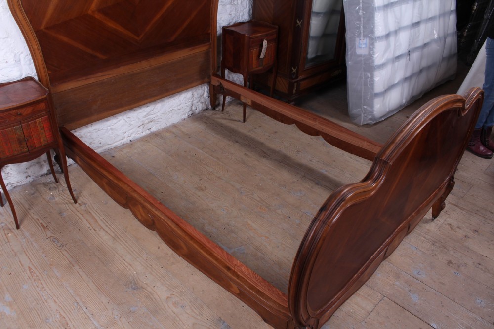 Louis XV Style Double Bed with Gilded Edge Detail. View VII