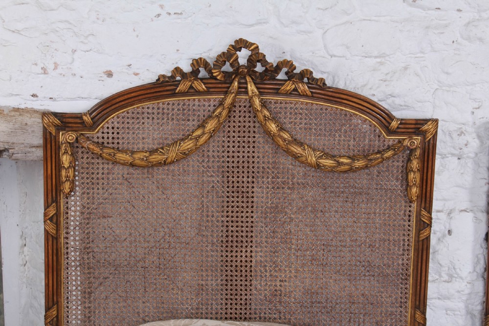 Spectacular pair of caned Empire style bergere meter wide beds (can be joined) View VII