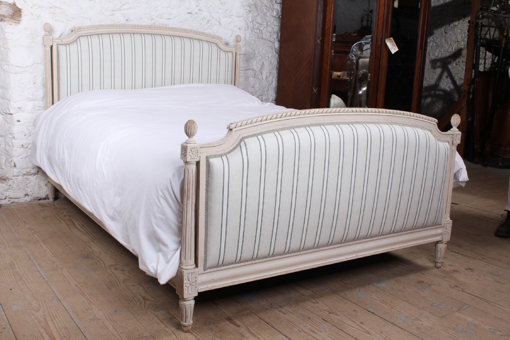 King size Empire Style newly upholstered bed