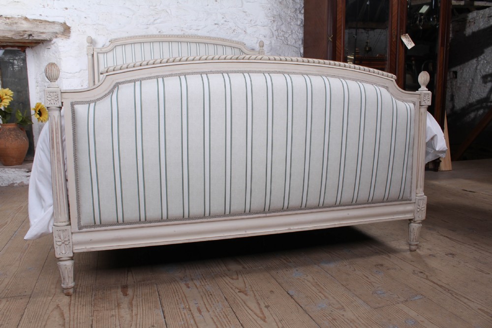 King size Empire Style newly upholstered bed View IV