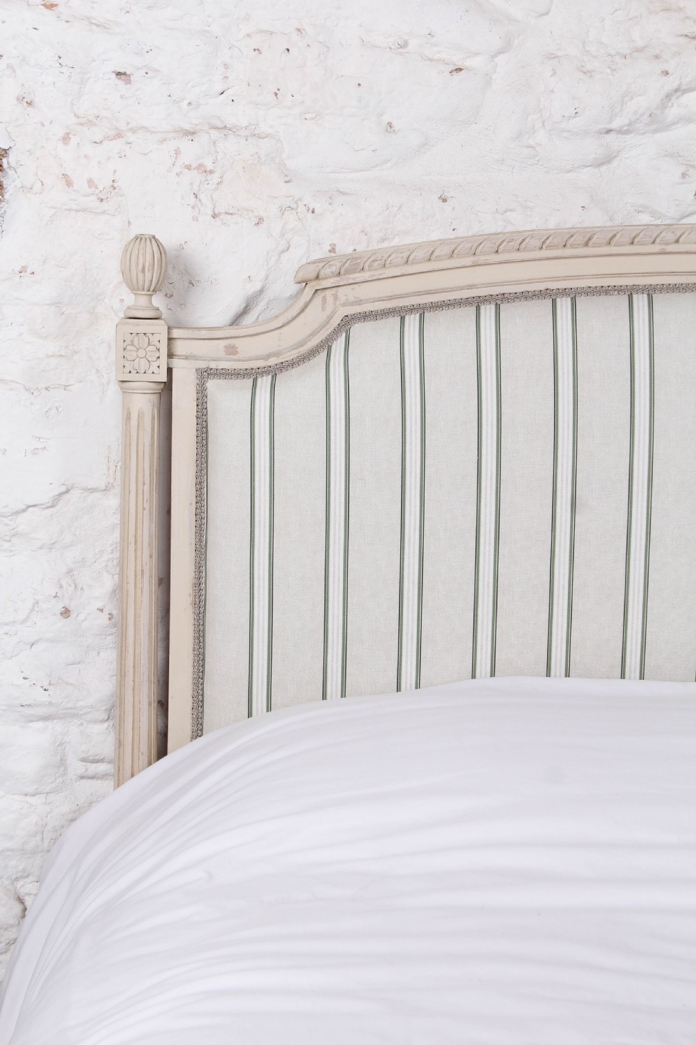 King size Empire Style newly upholstered bed View V