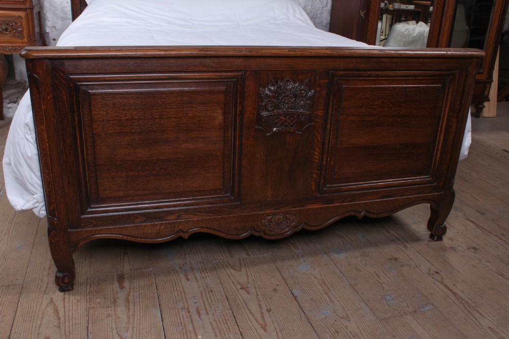 Handsome Louis XVI stiyle oak king size bed View II