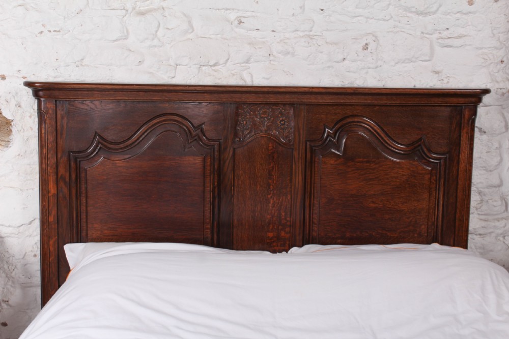 Handsome Louis XVI stiyle oak king size bed View VIII