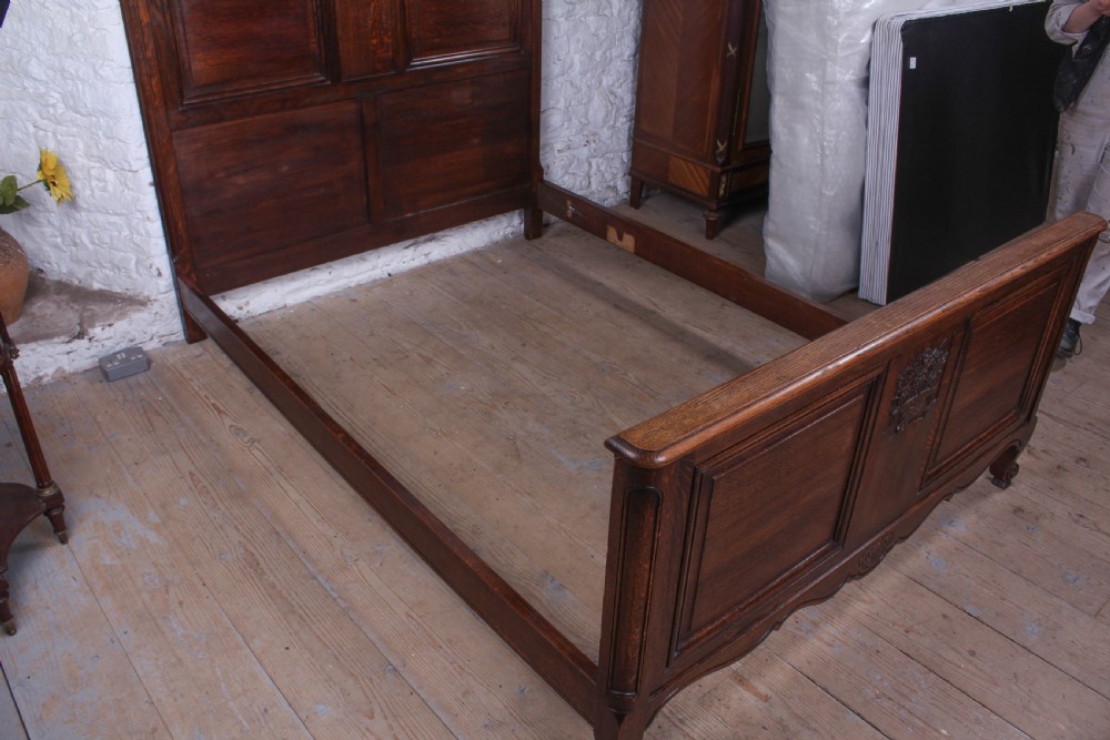 Handsome Louis XVI stiyle oak king size bed View X