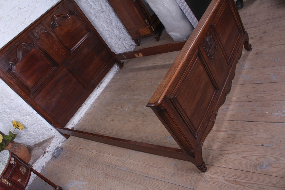 Handsome Louis XVI stiyle oak king size bed View XI