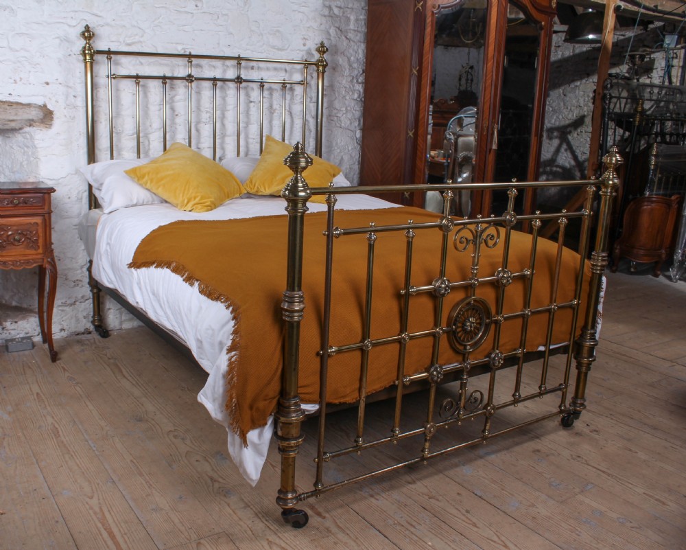 Very handsome king size all brass bed