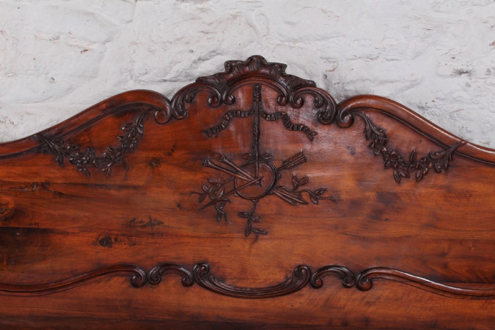 Early French Provencal mahogany double bed  View VI