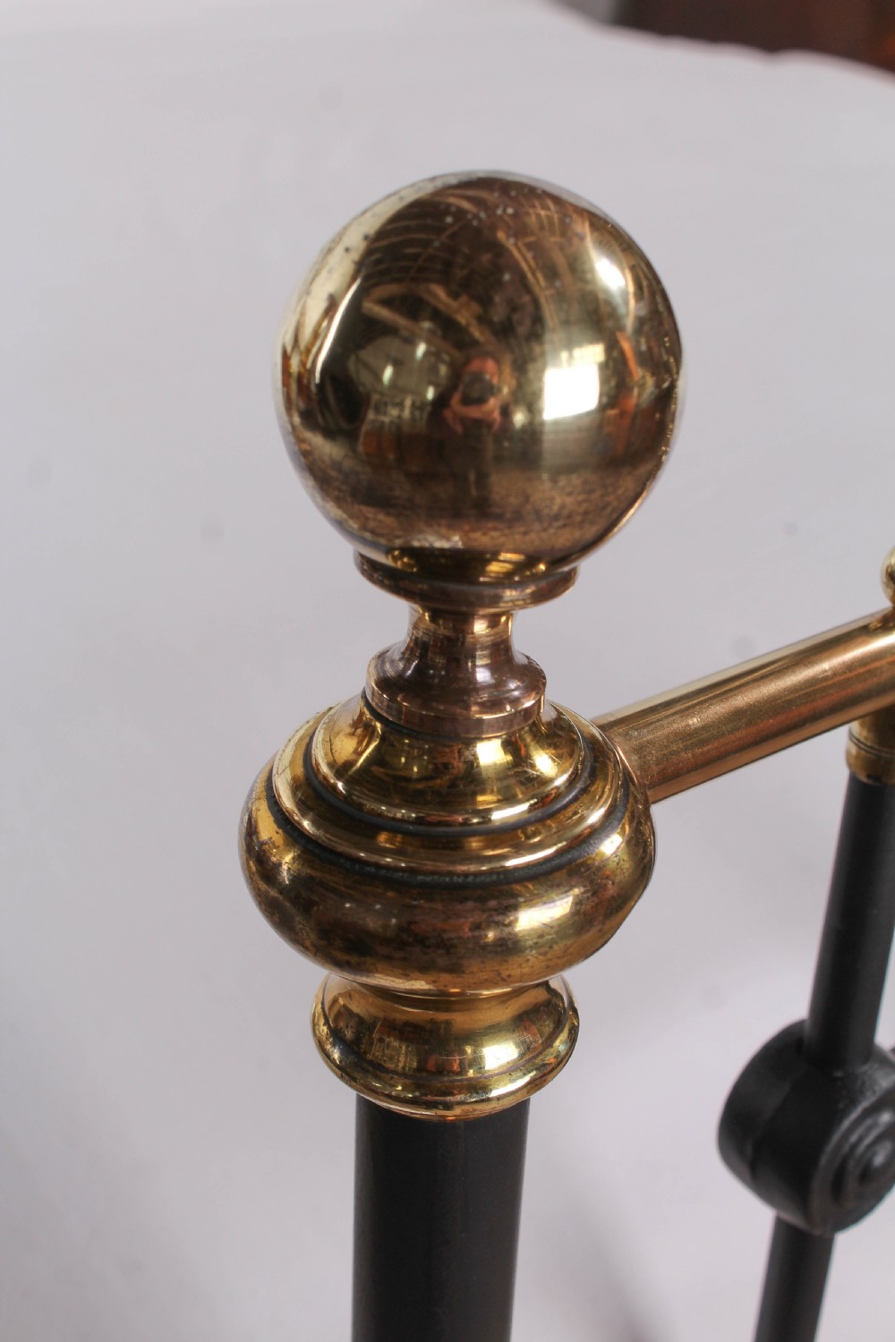 Fabulous classic Victorian black and brass king size bed View V