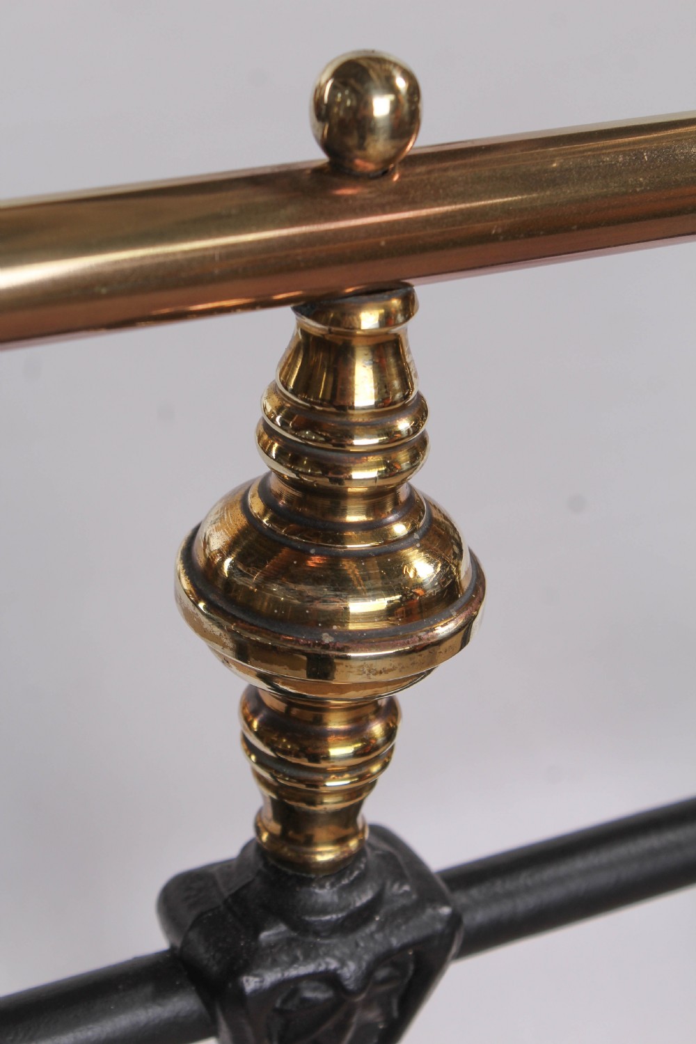 Fabulous classic Victorian black and brass king size bed View IX