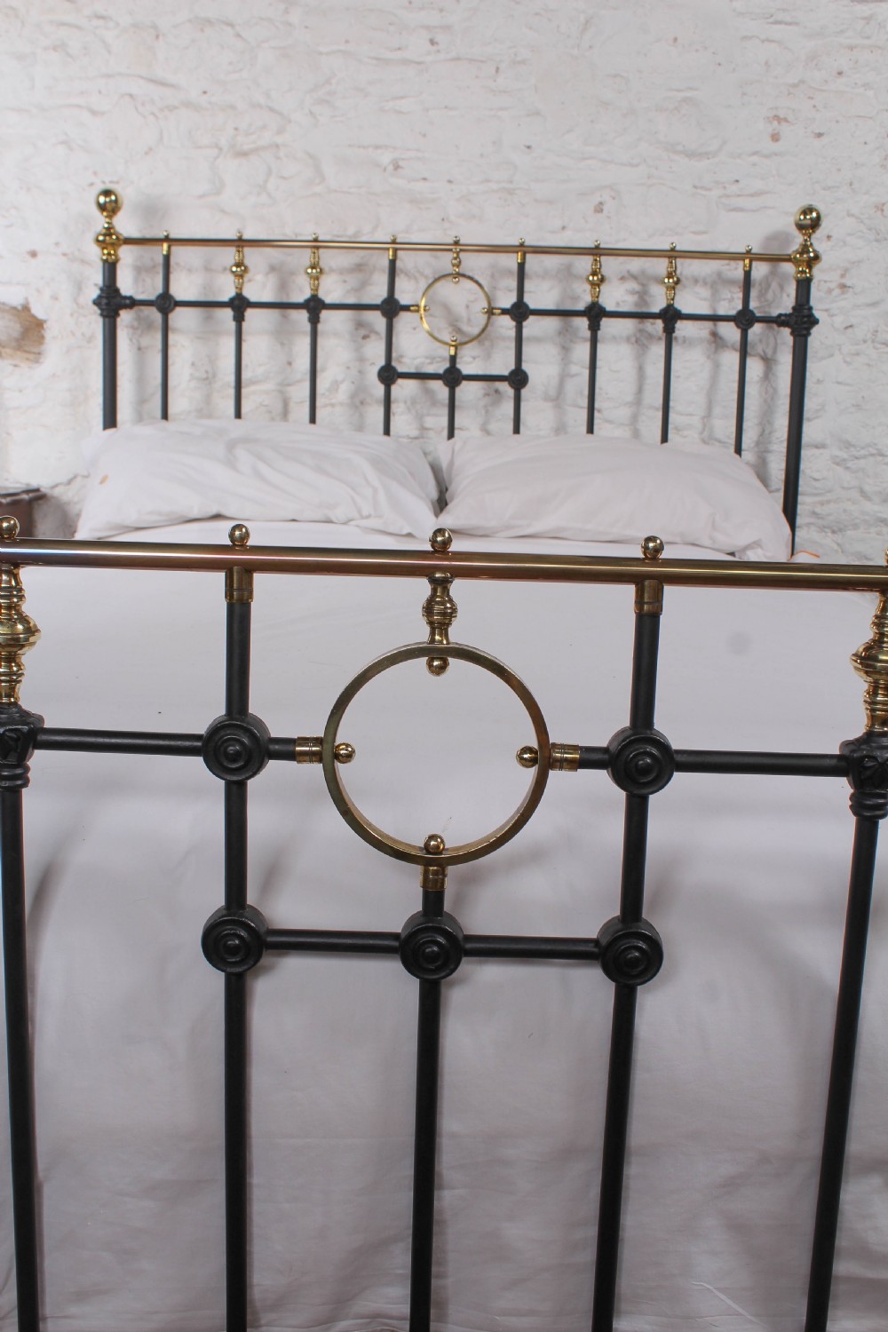 Fabulous classic Victorian black and brass king size bed View X