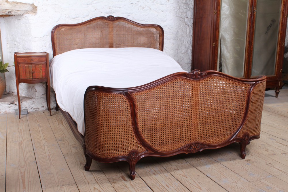Very nice French caned European double bed