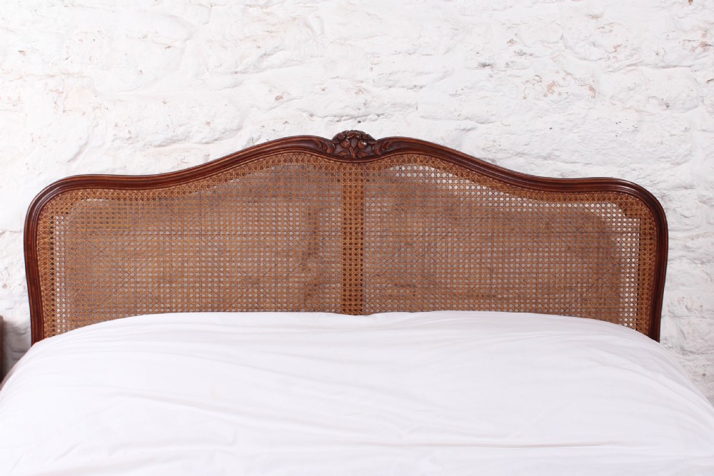 Very nice French caned European double bed View VI