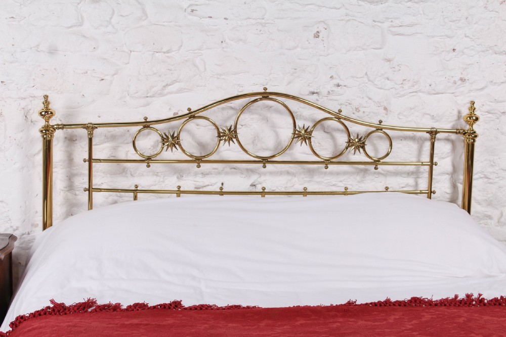 Exquisite elegant Winfield pretty all brass king size bed  View III