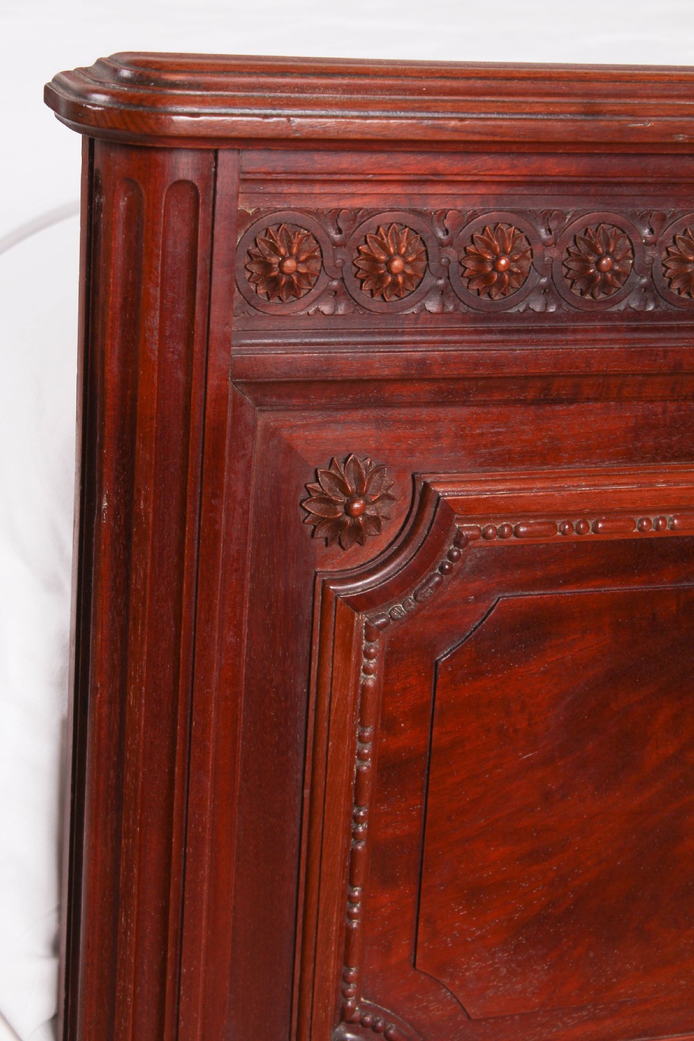  Empire style Mahogany king size bed, bedside and chest  View VII