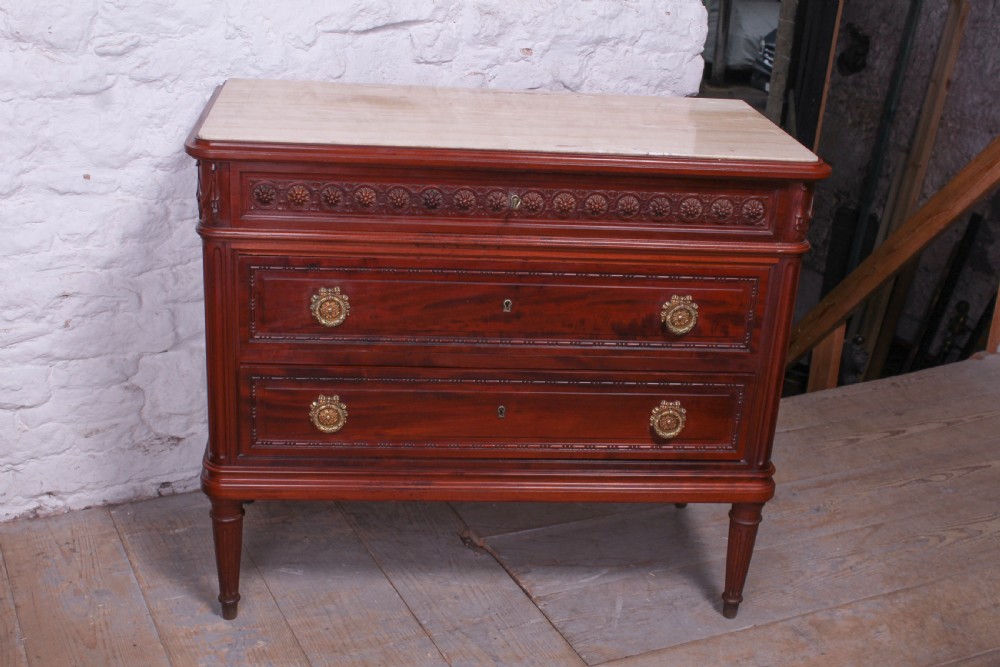  Empire style Mahogany king size bed, bedside and chest  View X