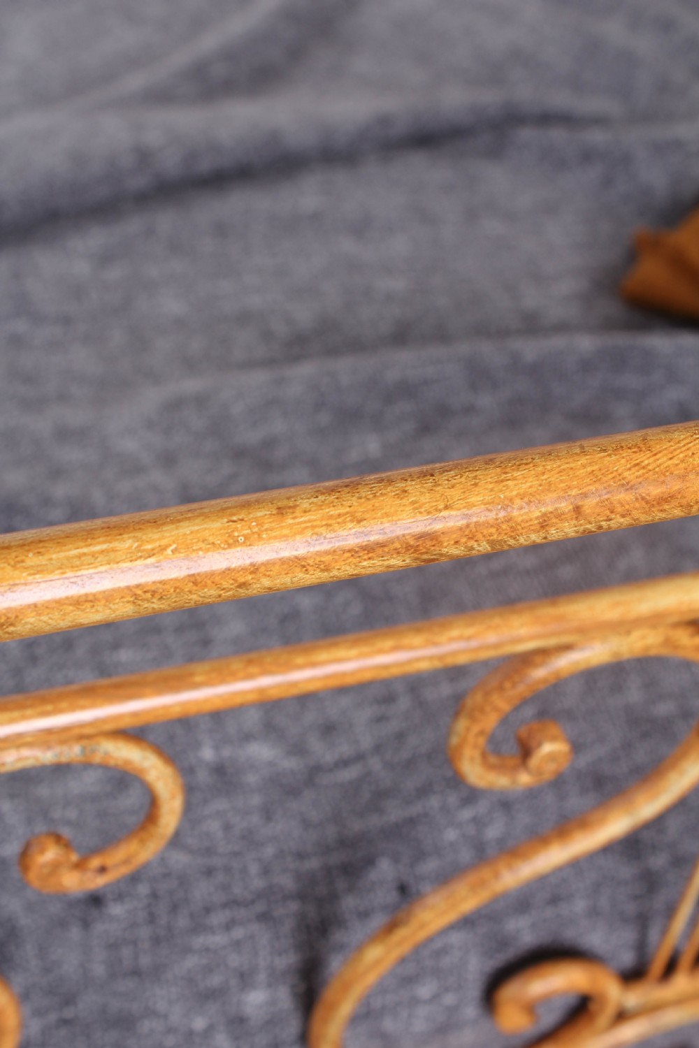 Exquisitely hand crafted 6 Ft forged iron super king size bedstead View VII