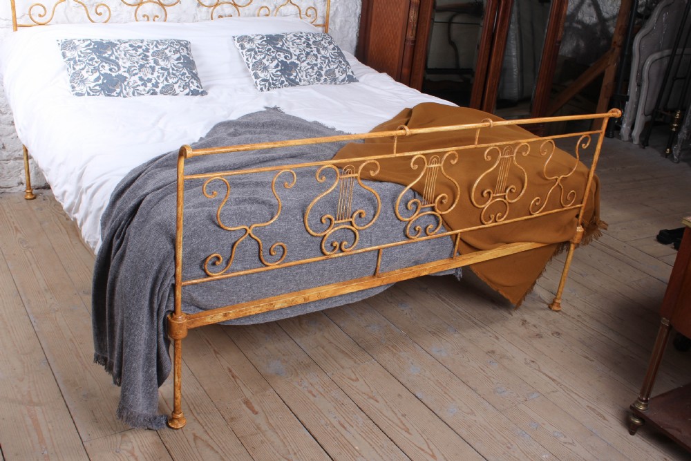 Exquisitely hand crafted 6 Ft forged iron super king size bedstead View X