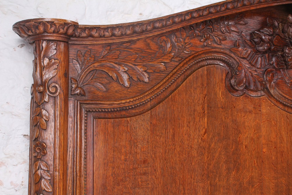 Fabulously carved oak king size French marriage bed View V