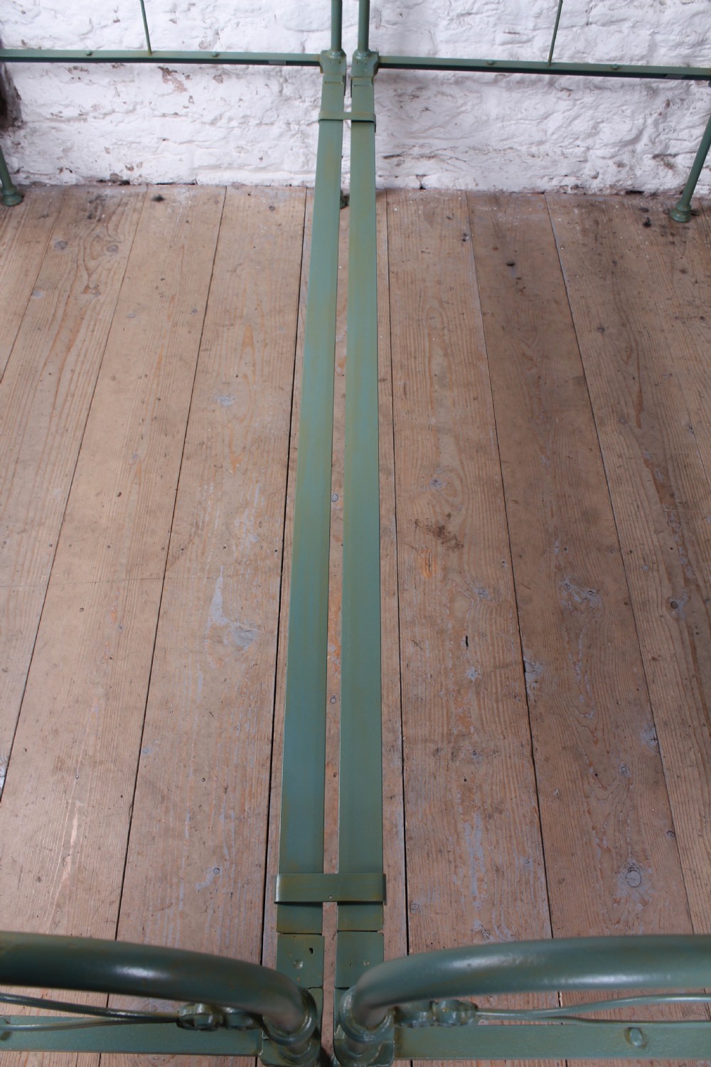 Captivating pair of Irish Victorian all iron beds (can be joined) View VIII