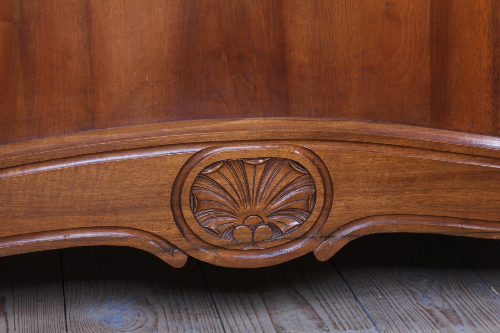 Exquisite Louis XV style sild walnut double bed View IV