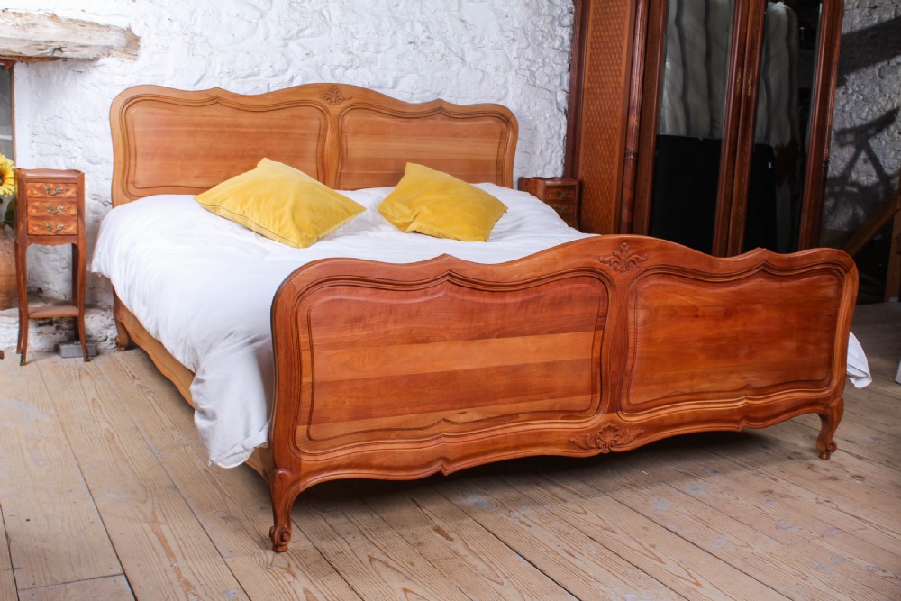 Super king size French Louis XV style cherry bed