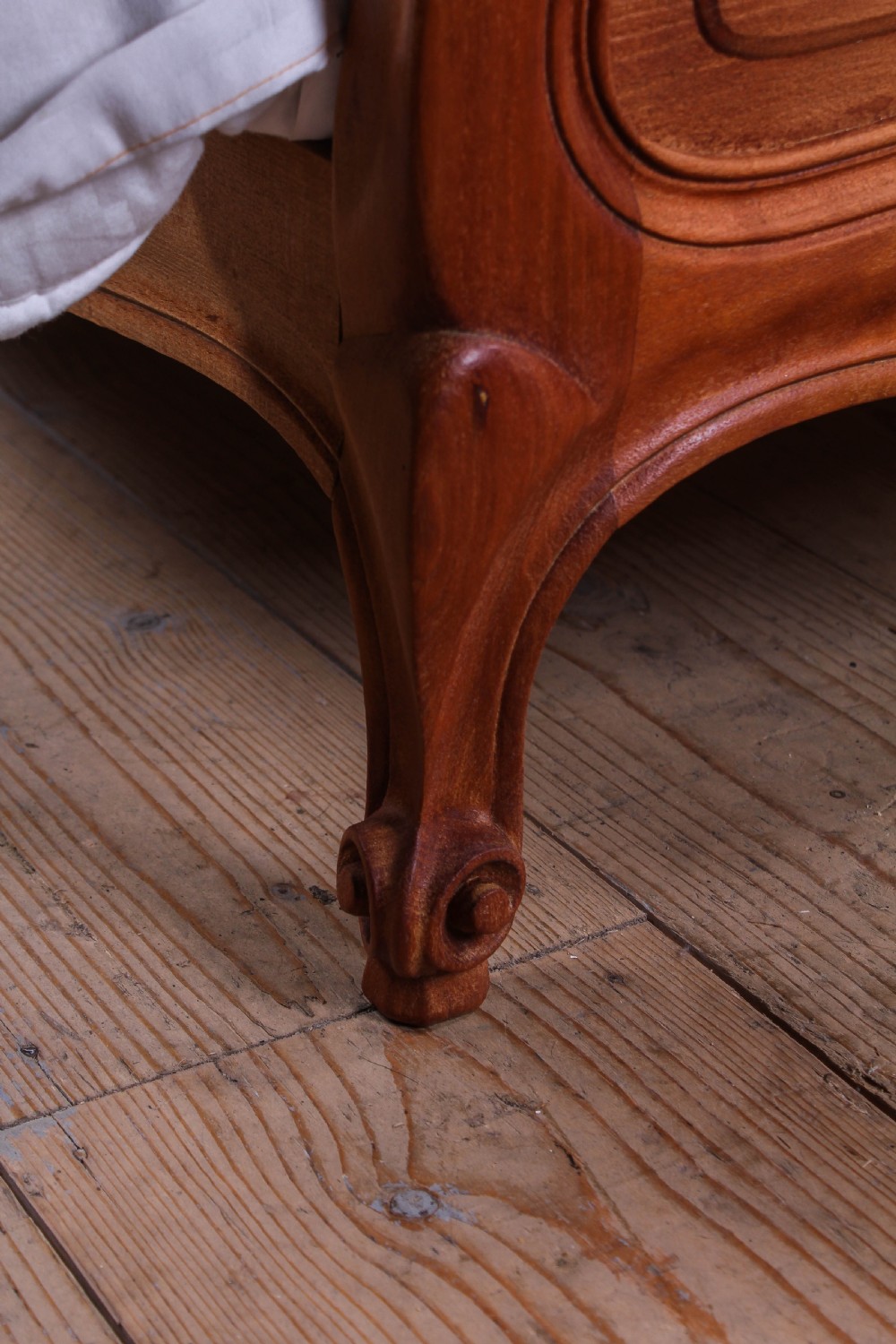 Super king size French Louis XV style cherry bed View V