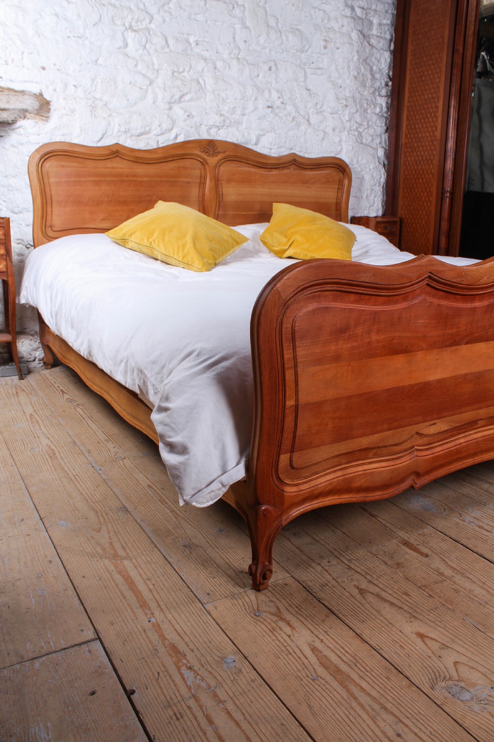 Super king size French Louis XV style cherry bed View VI