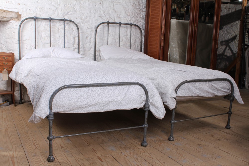 Charming Pair of Utilitarian Single Beds View II
