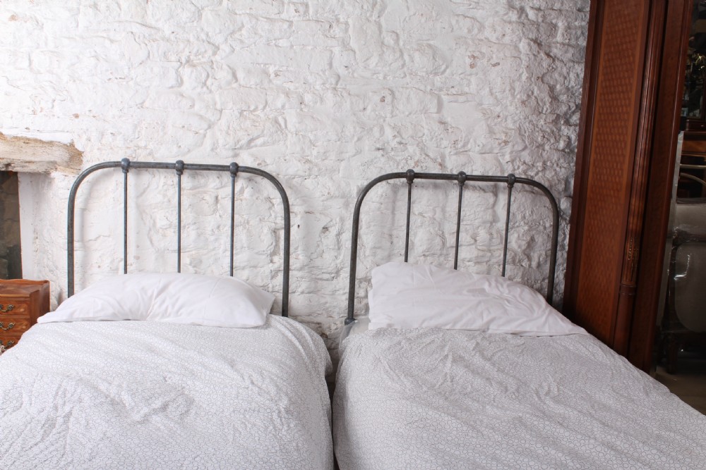 Charming Pair of Utilitarian Single Beds View V