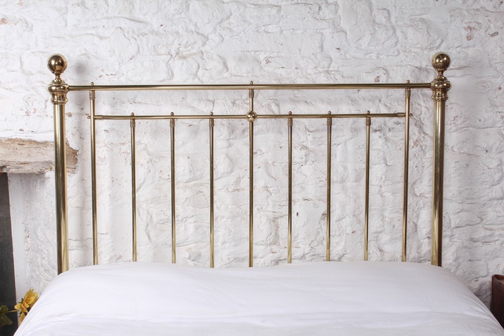 Beautiful quality Victorian all brass bed by Maple and Co View VII