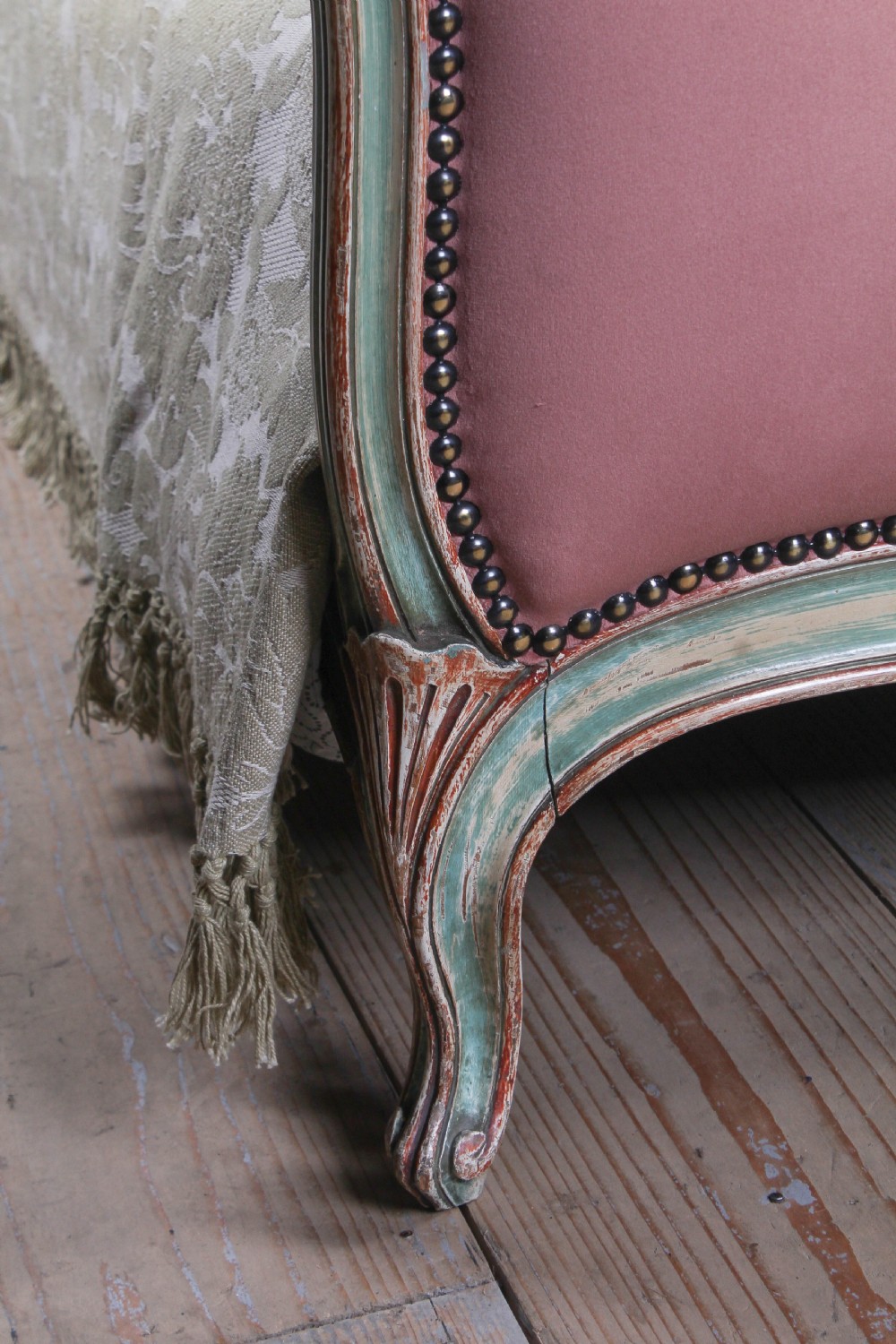 Sweet and Pretty Pair of Louis XV Style Beds View II